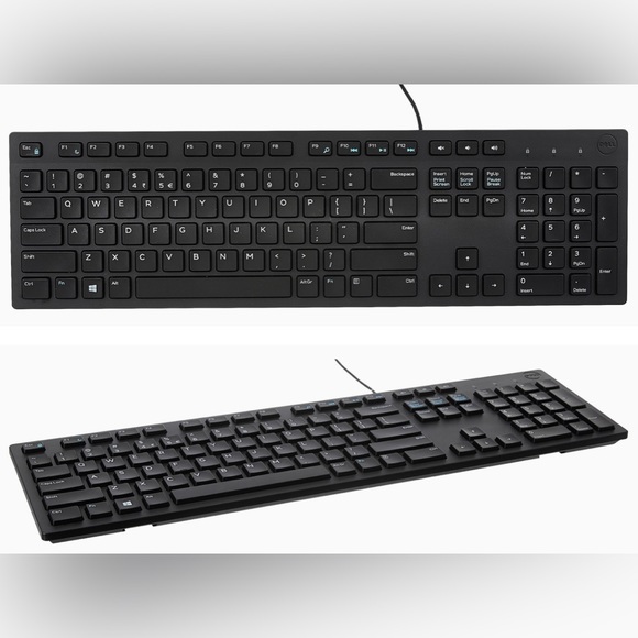 π Black Dell Multimedia Keyboard KB216 - US International (QWERTY) - Picture 3 of 5